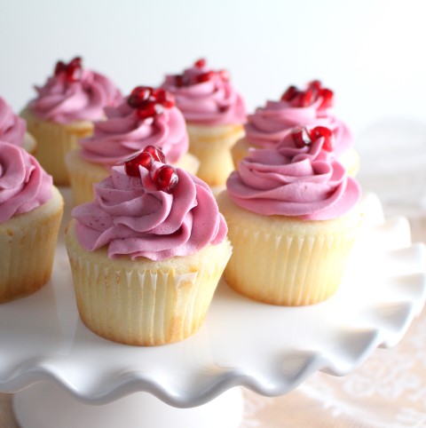 Pomegranate-Buttercream-Cupcakes